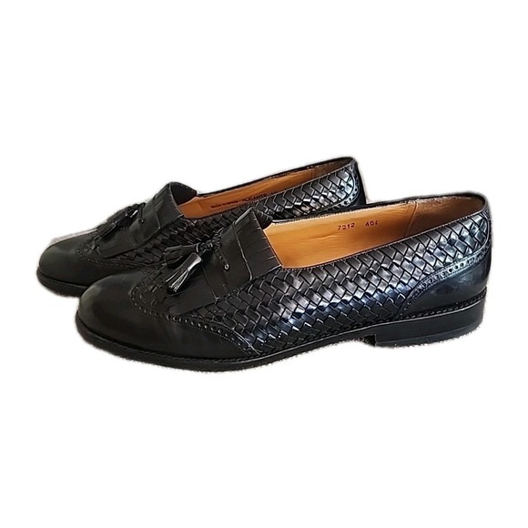 Mezlan Alicante Black Wingtip Tassel Loafer Men\'s 12 W Made In Spain main image 6